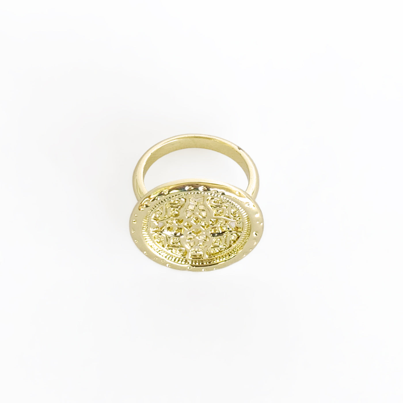 Rosette Medallion Ring