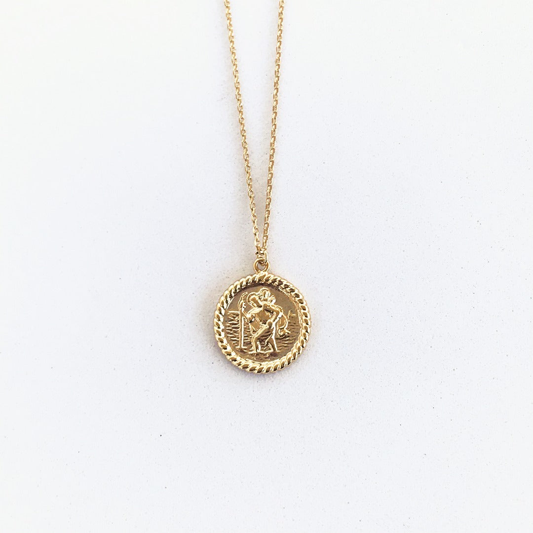Sanctuaire St. Christopher Medallion Necklace