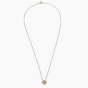Rosette Medallion Necklace 14K Solid Gold