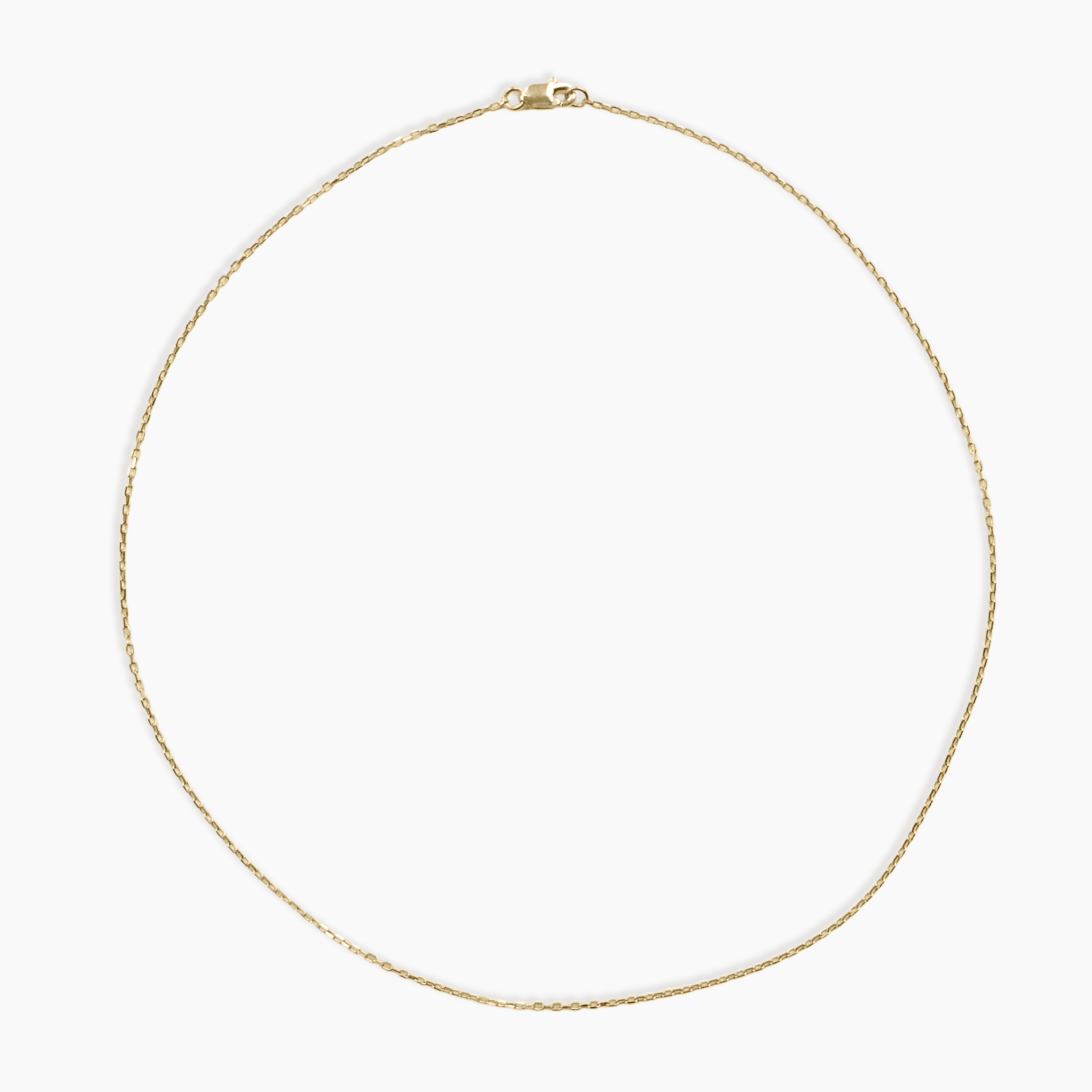 Dainty Chain Breaker Necklace 14K Solid Gold