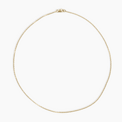 Dainty Chain Breaker Necklace 14K Solid Gold