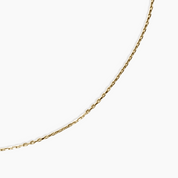 Dainty Chain Breaker Necklace 14K Solid Gold