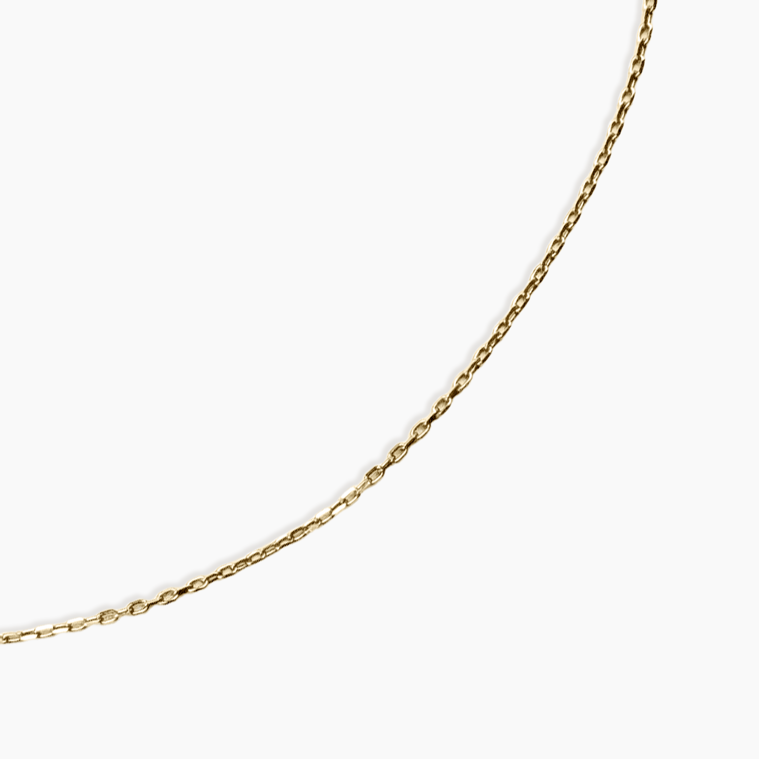 Dainty Chain Breaker Necklace 14K Solid Gold