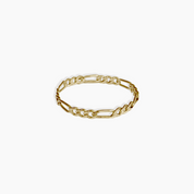 Dainty Chain Breaker Ring 14K Solid Gold