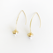 Marble Arrow Drop Earrings