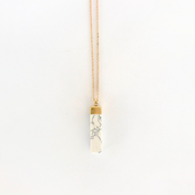 Statement Marble Pillar Necklace