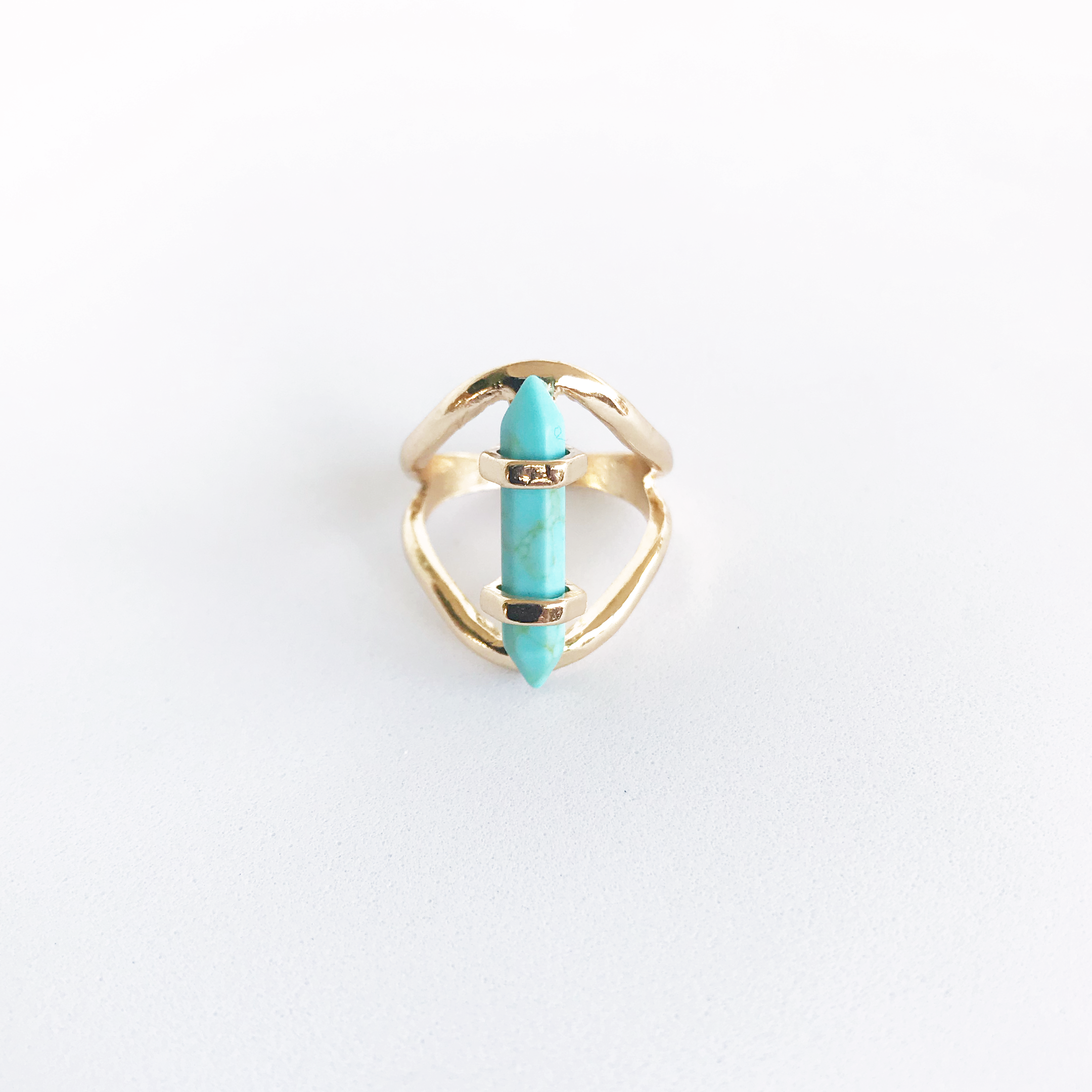 Turquoise Pillar Ring