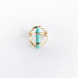 Turquoise Pillar Ring