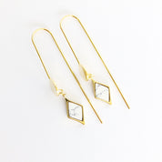Marble Geo Drop Earrings
