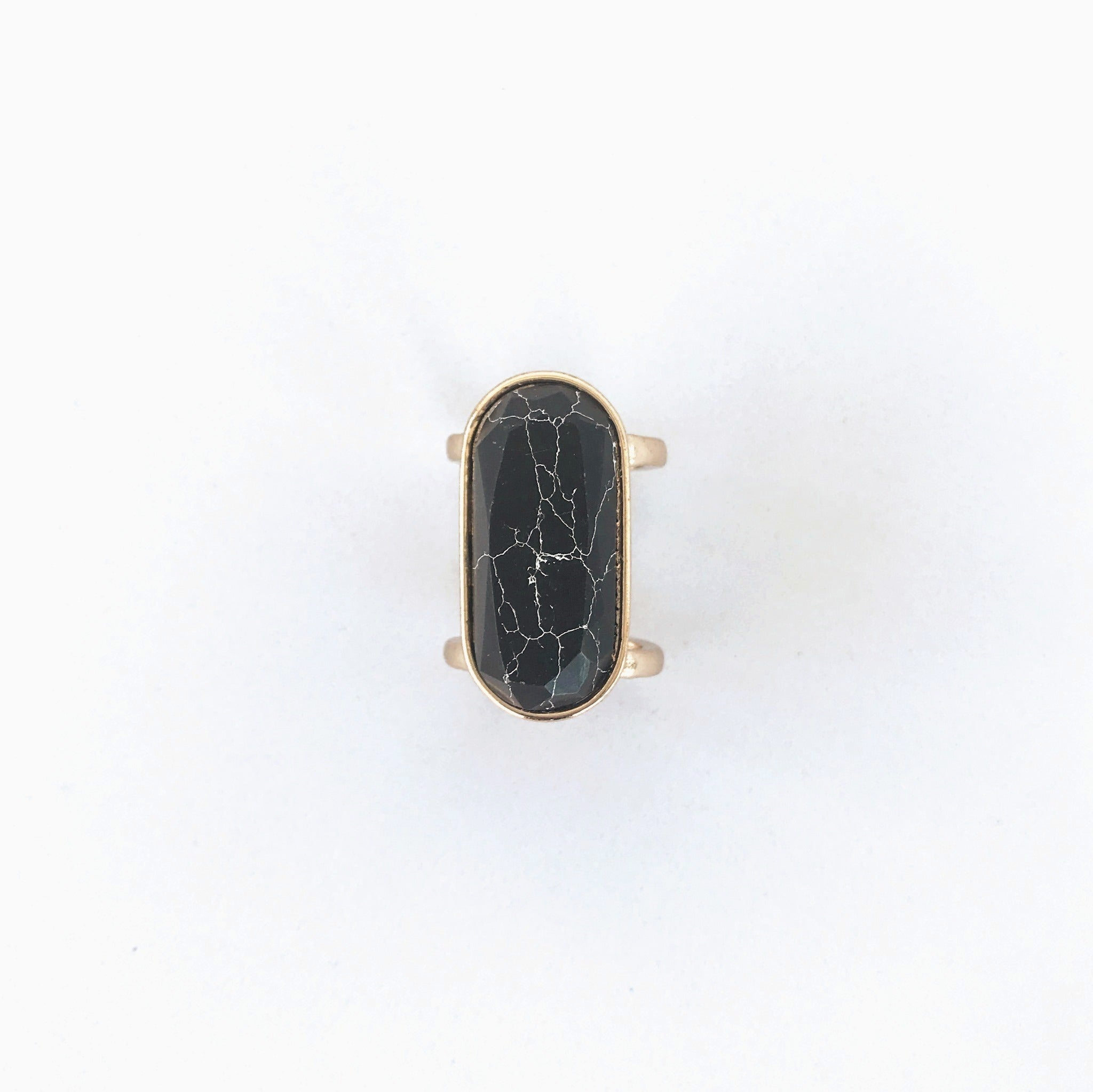Black Marble Altar Ring