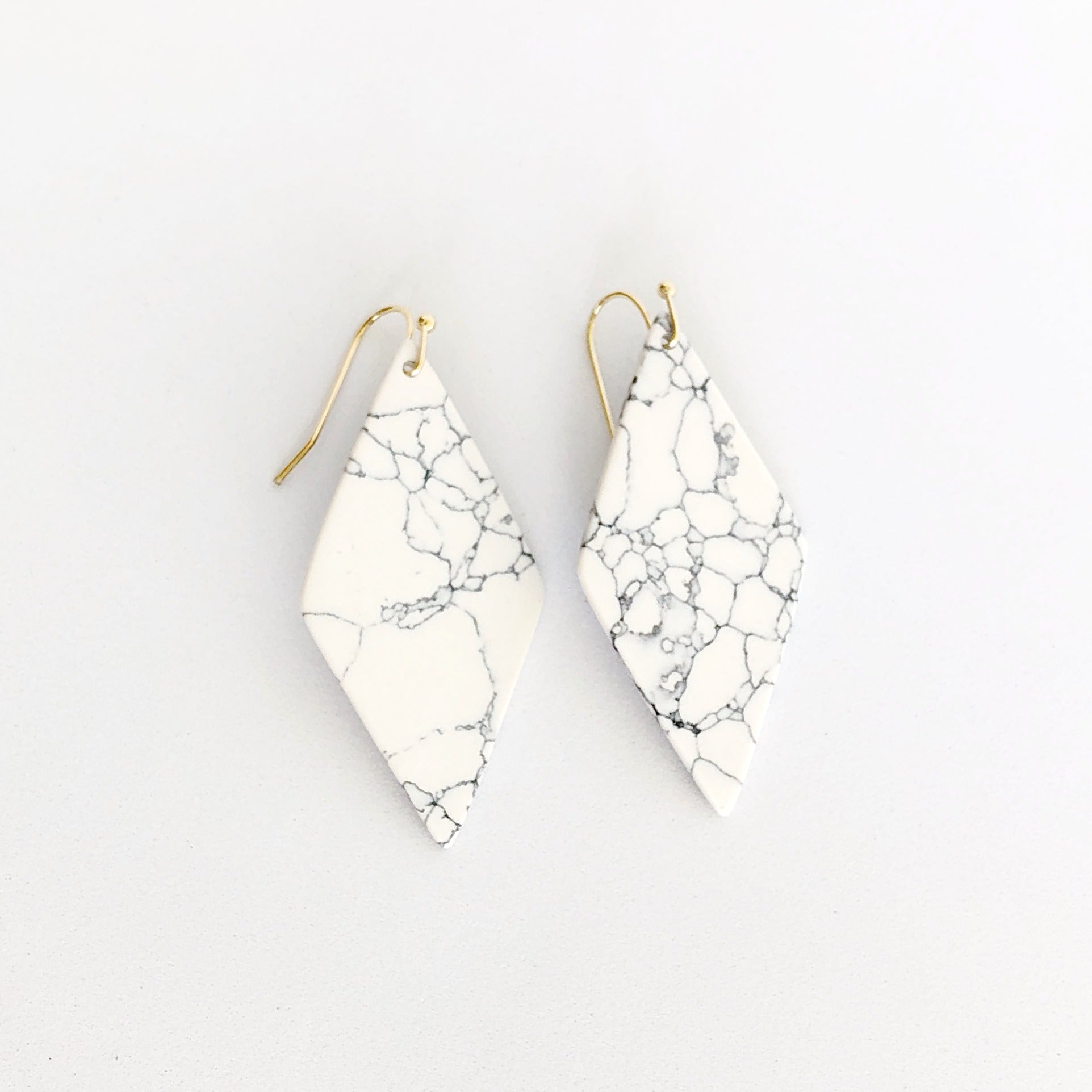 Statement Marble Earrings