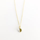 Dainty Marble Pendant Necklace Gold