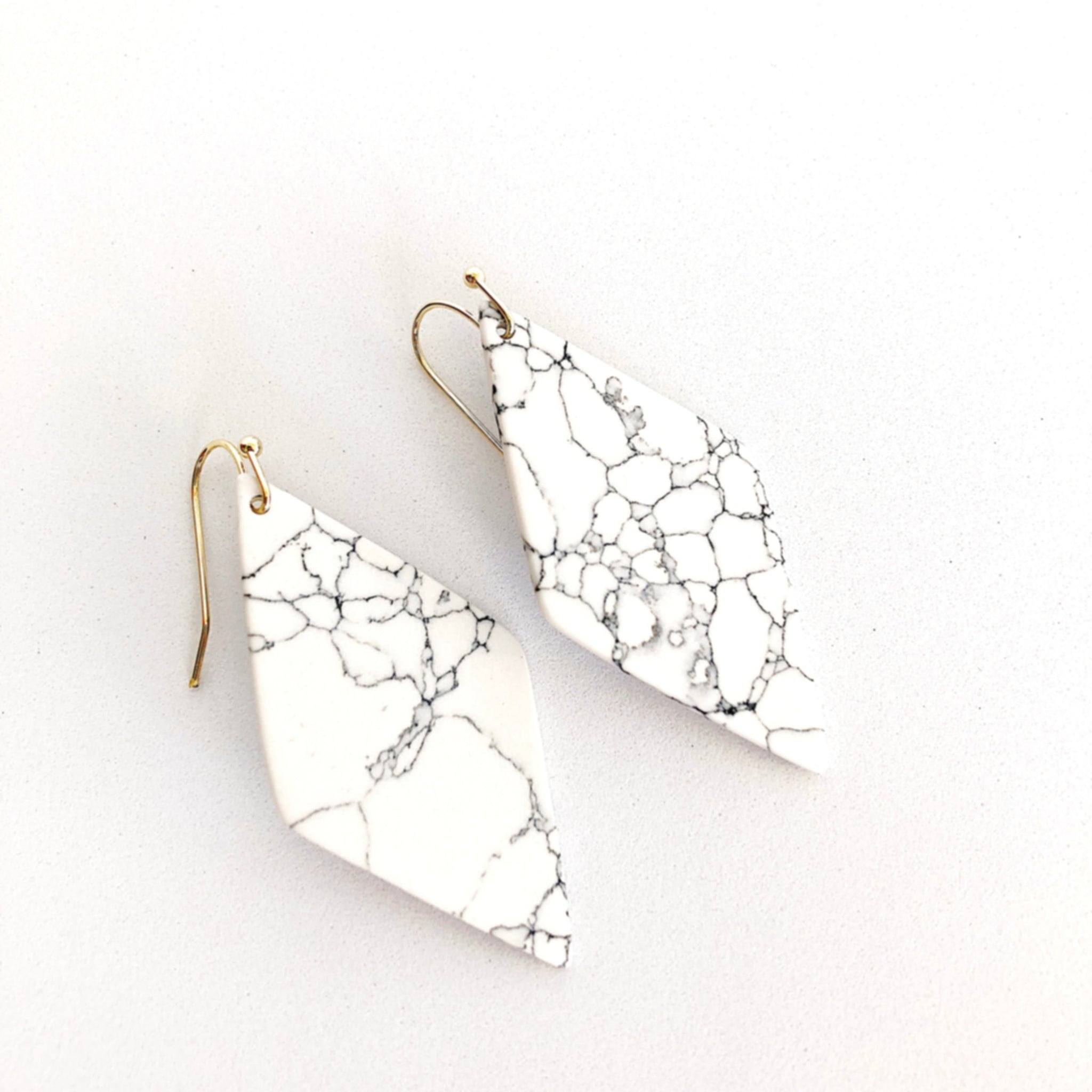 Statement Marble Earrings