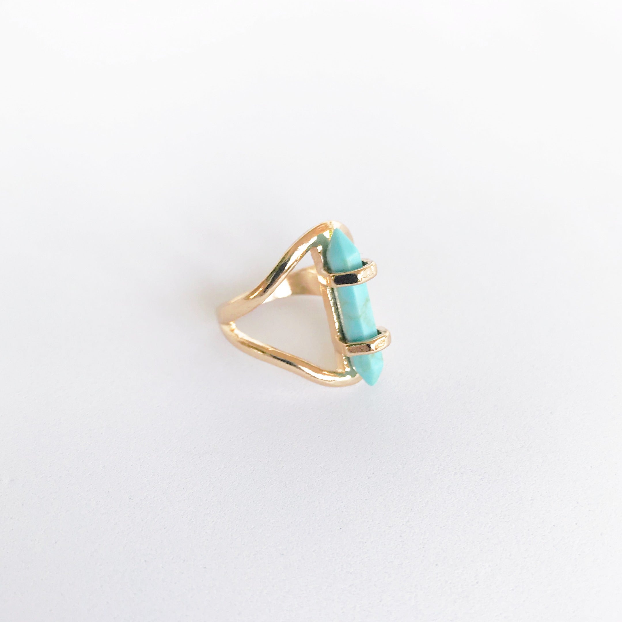 Turquoise Pillar Ring