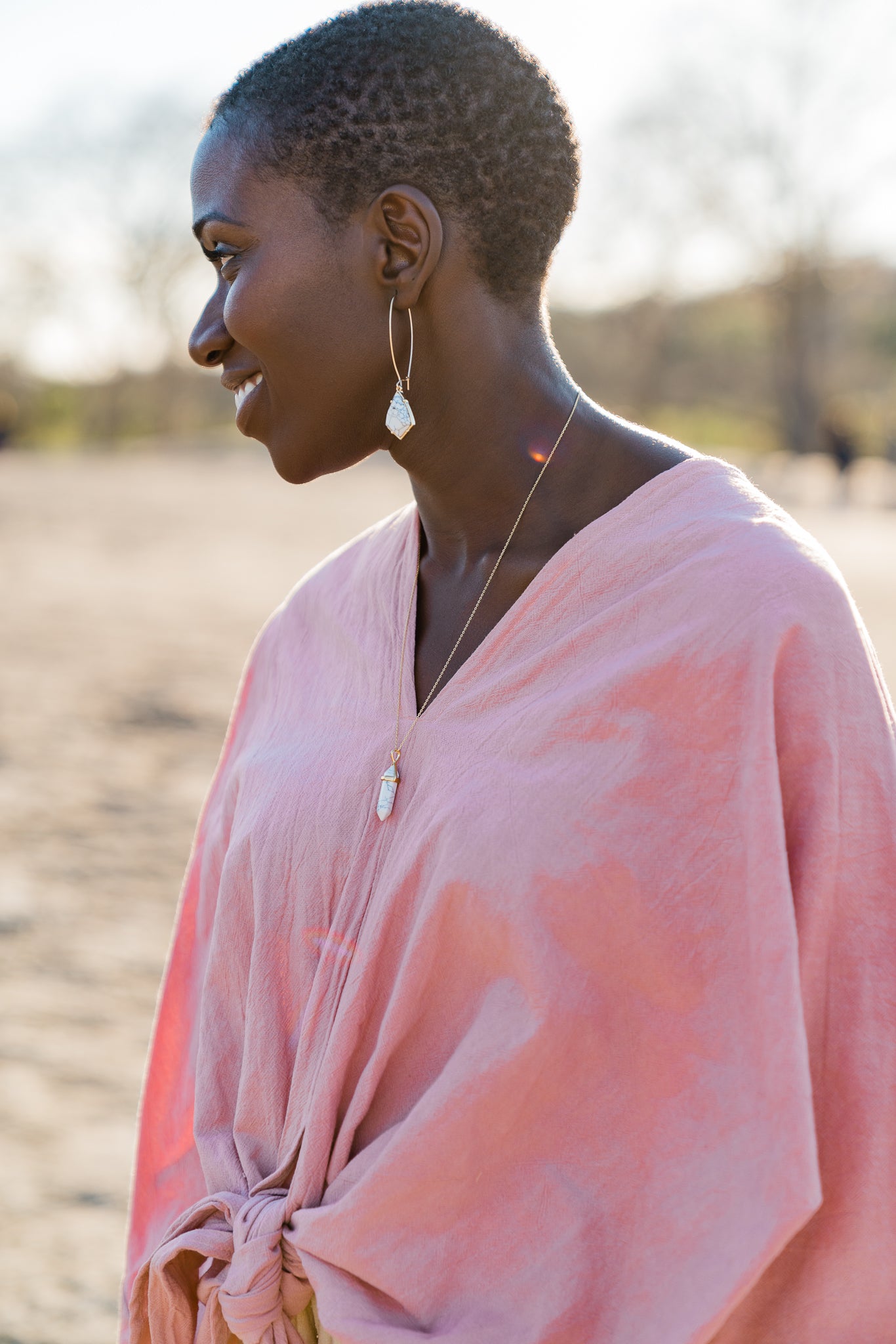 Marble Pillar Necklace