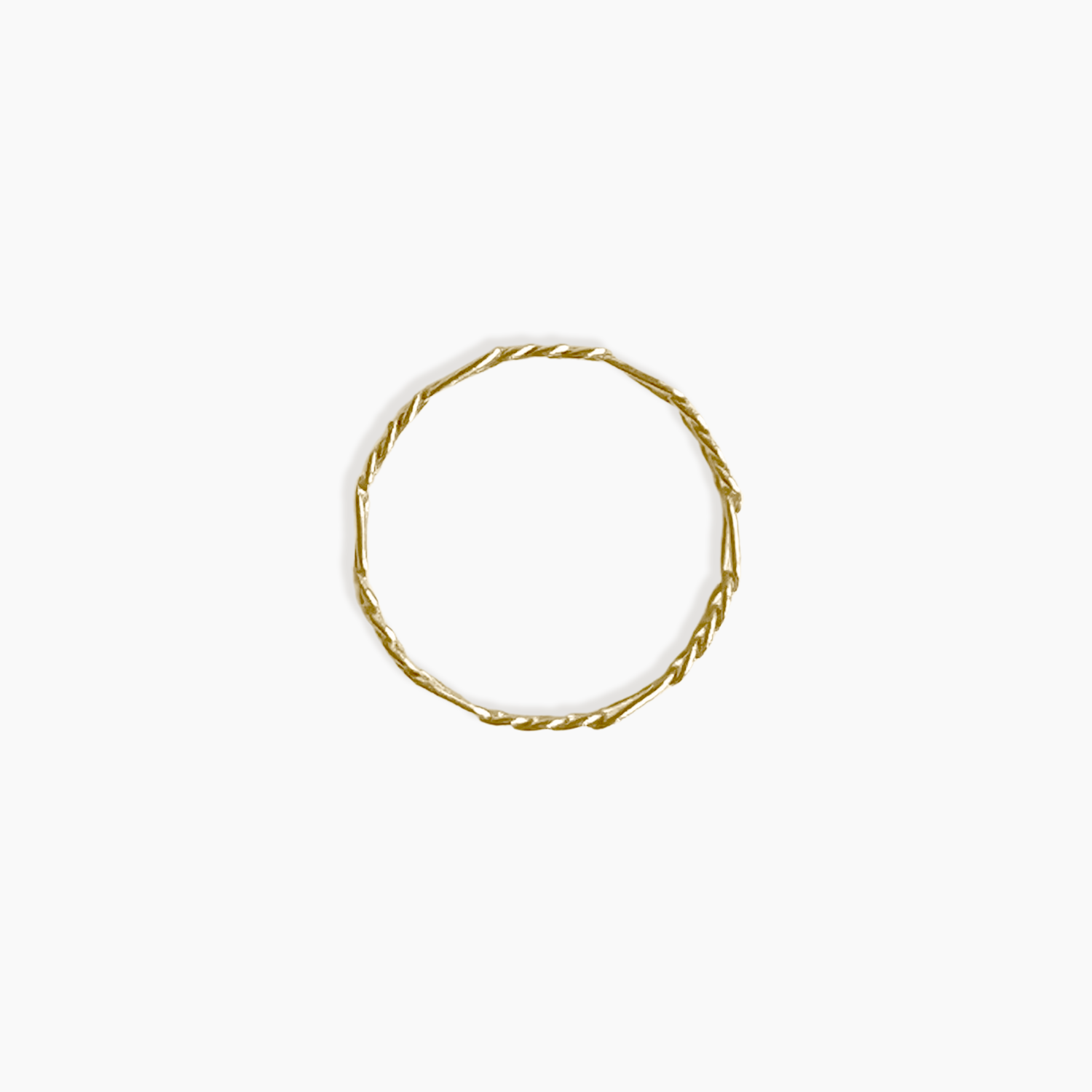 Dainty Chain Breaker Ring 14K Solid Gold