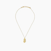 Oval Hammered Necklace