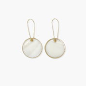 Alabaster Round Earrings