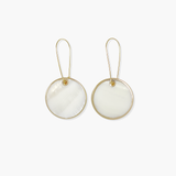 Alabaster Round Earrings