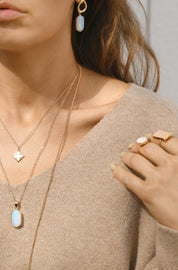 Alabaster Drop Necklace