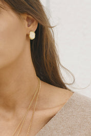 Alabaster Stud Earrings