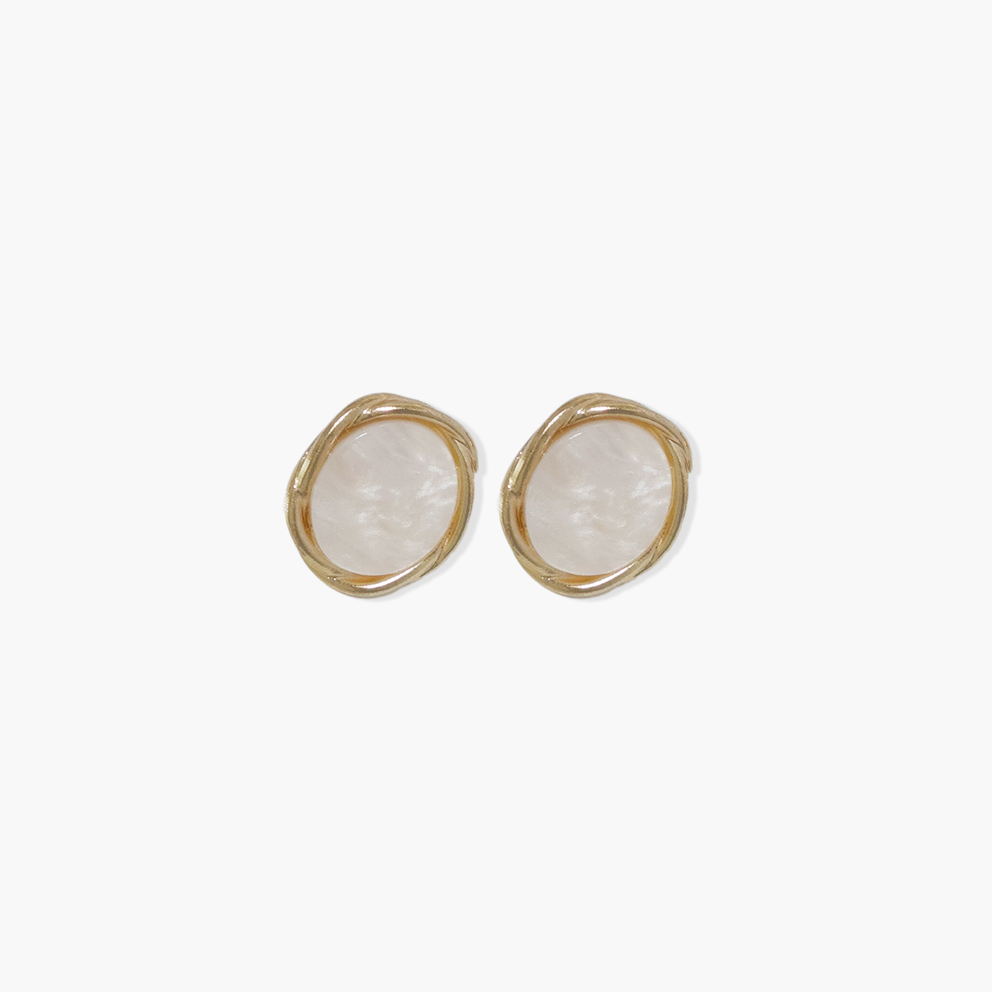 Alabaster Stud Earrings