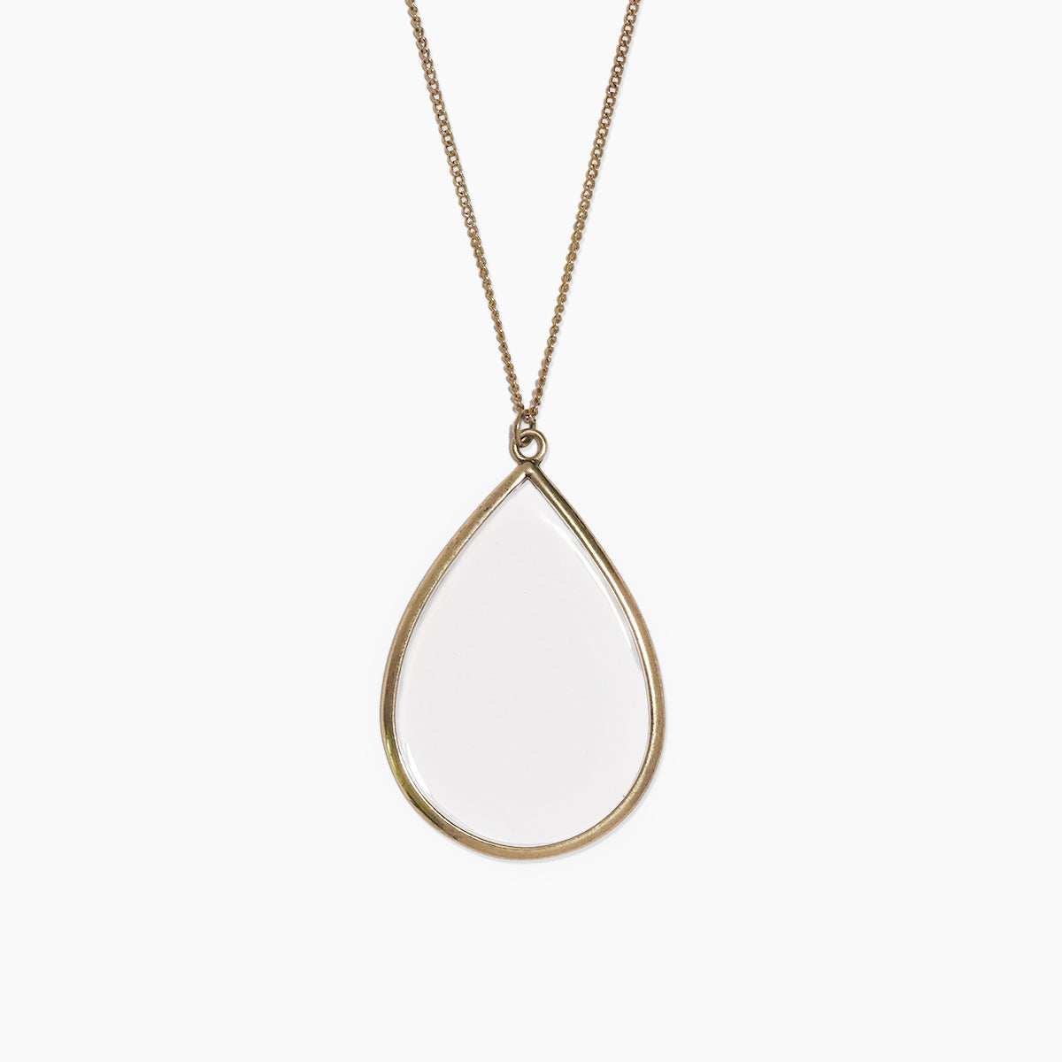 Stained Glass Tear Drop Necklace