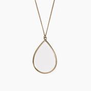Stained Glass Tear Drop Necklace