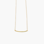 Bended Bar Necklace Gold