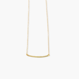 Bended Bar Necklace Gold