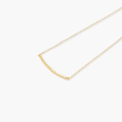Bended Bar Necklace Gold