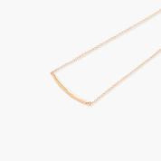 Rose Gold Bended Bar Necklace