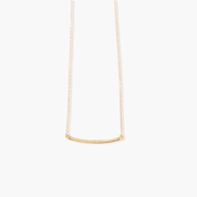 Rose Gold Bended Bar Necklace