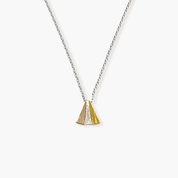 Silver Blended Bar Necklace