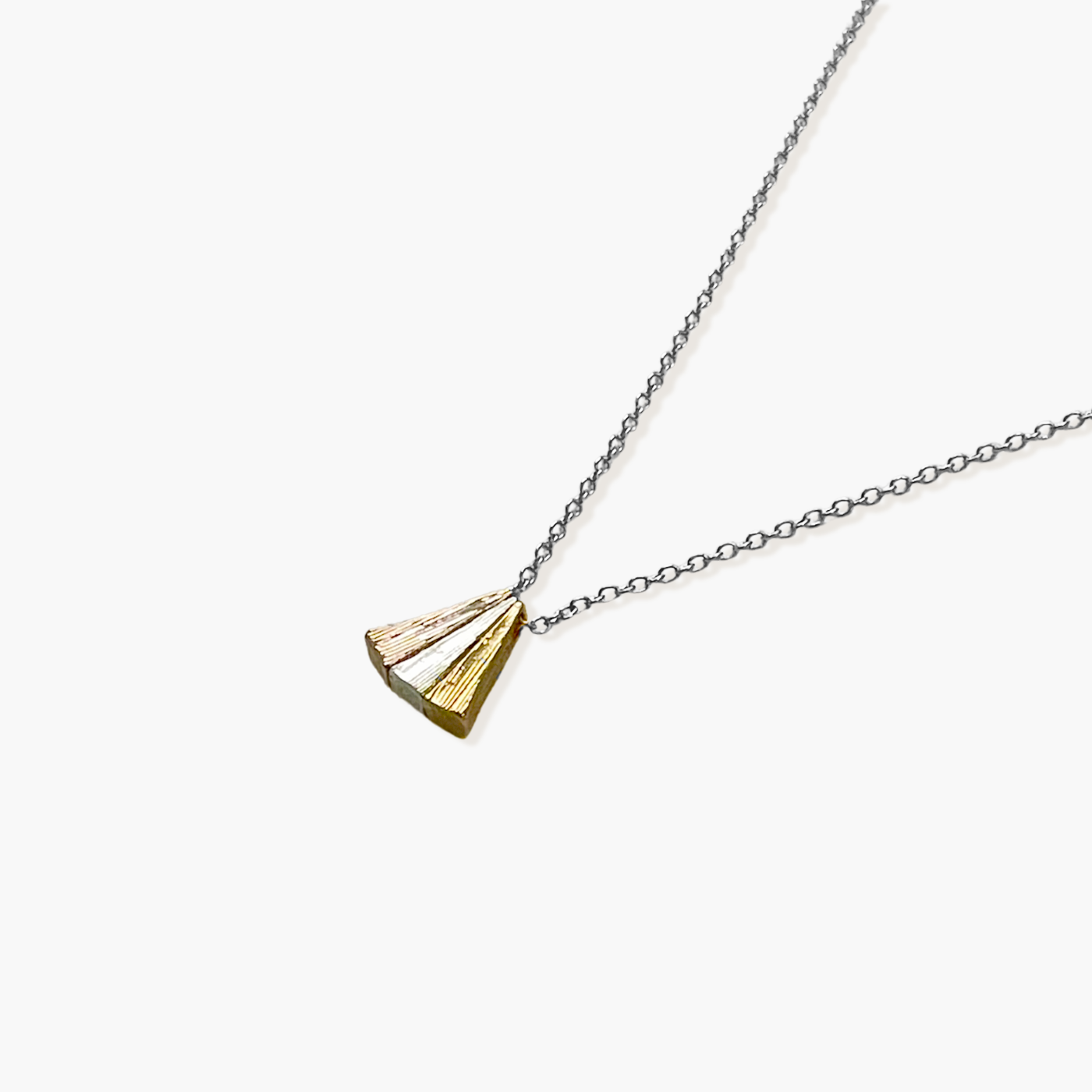 Silver Blended Bar Necklace