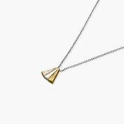 Silver Blended Bar Necklace