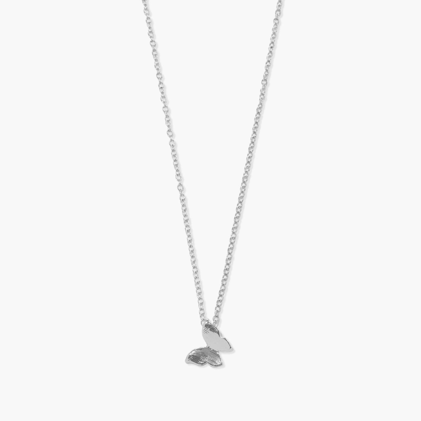 Silver Dainty Butterfly Necklace