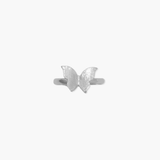 Silver Dainty Butterfly Ring