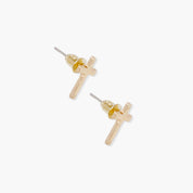 Dainty Cross Studs