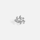 Dainty Olive Branch Ring Silver