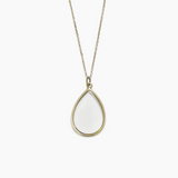 Dainty Stained Glass Tear Drop Necklace