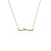 Dainty Branch Necklace Gold