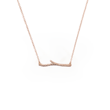 Rose Gold Dainty Branch Necklace
