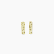 Dainty Hammered Bar Earrings