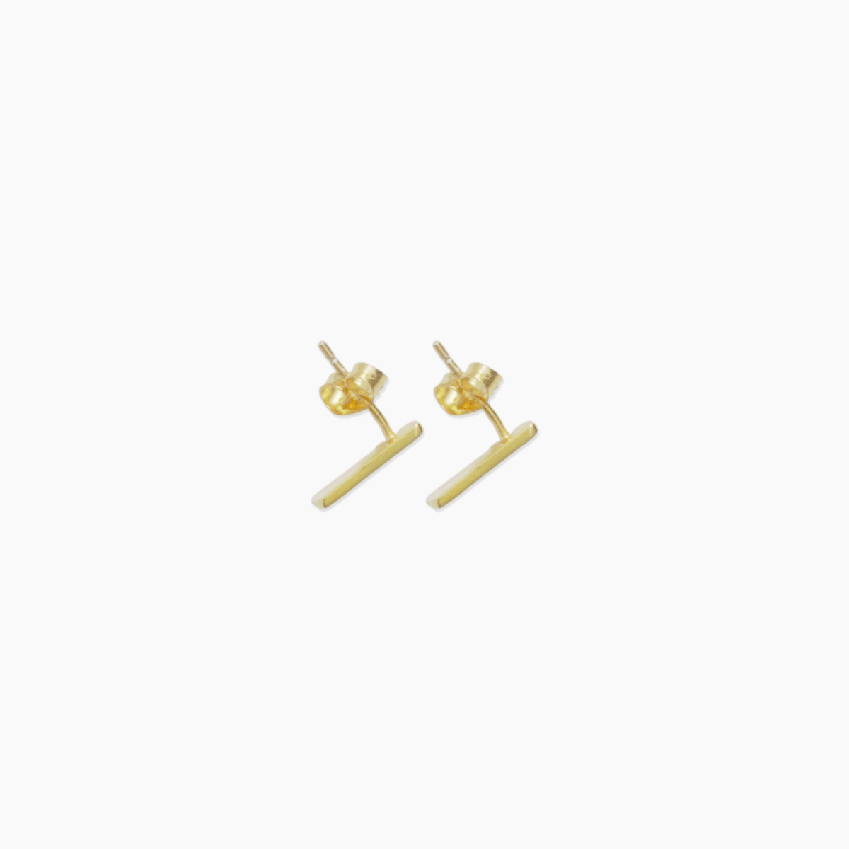 Dainty Hammered Bar Earrings