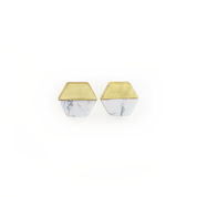 Dainty Marble Pendant Studs