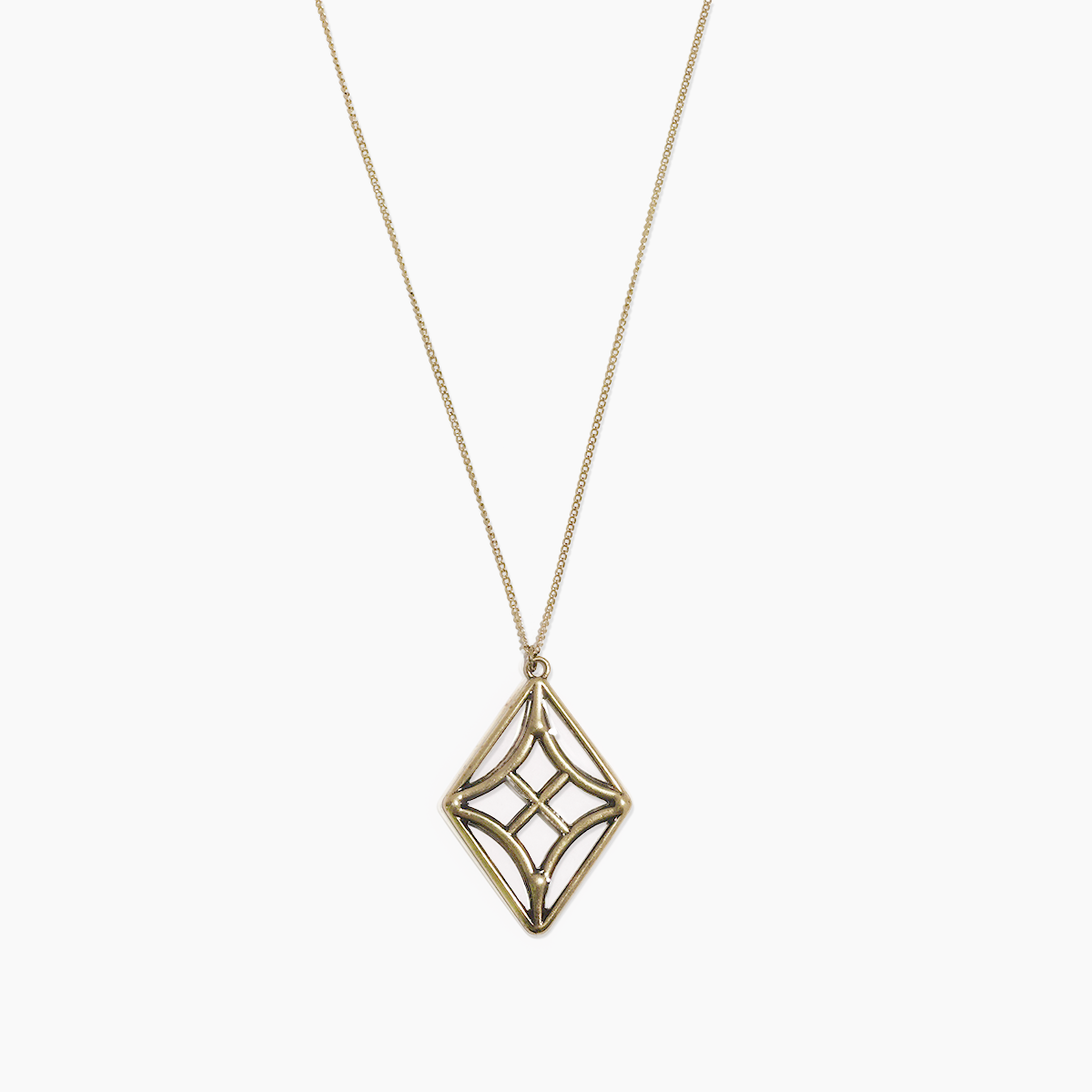 Diamond Stained Glass Necklace