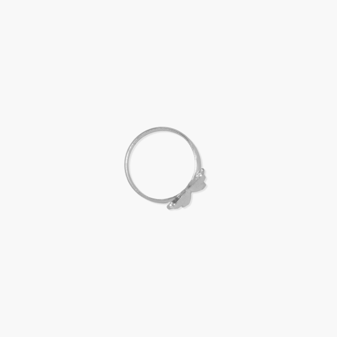 Silver Dainty Butterfly Ring