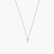 Dainty Cross Necklace Silver