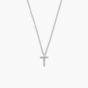 Dainty Cross Necklace Silver